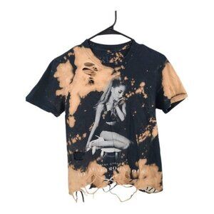 Ariana Grande T-Shirt Small The Honeymoon Tour 2015 Tie Dyed Ripped Distressed